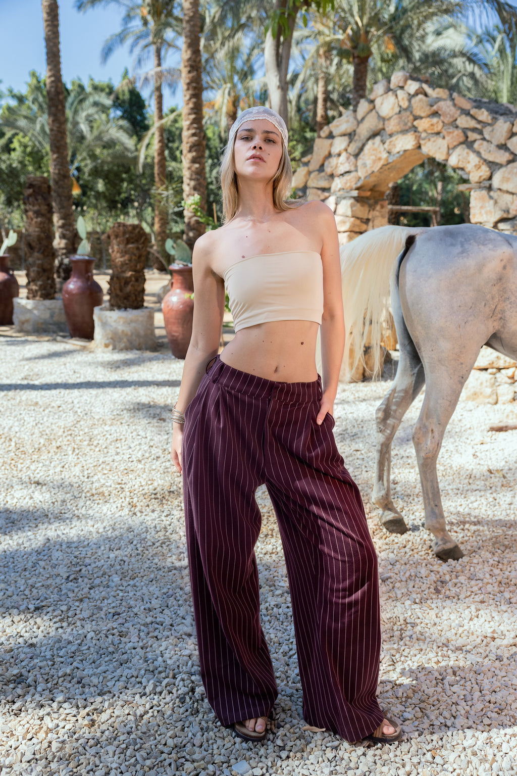 Tailored Stripe - RUBY WINE