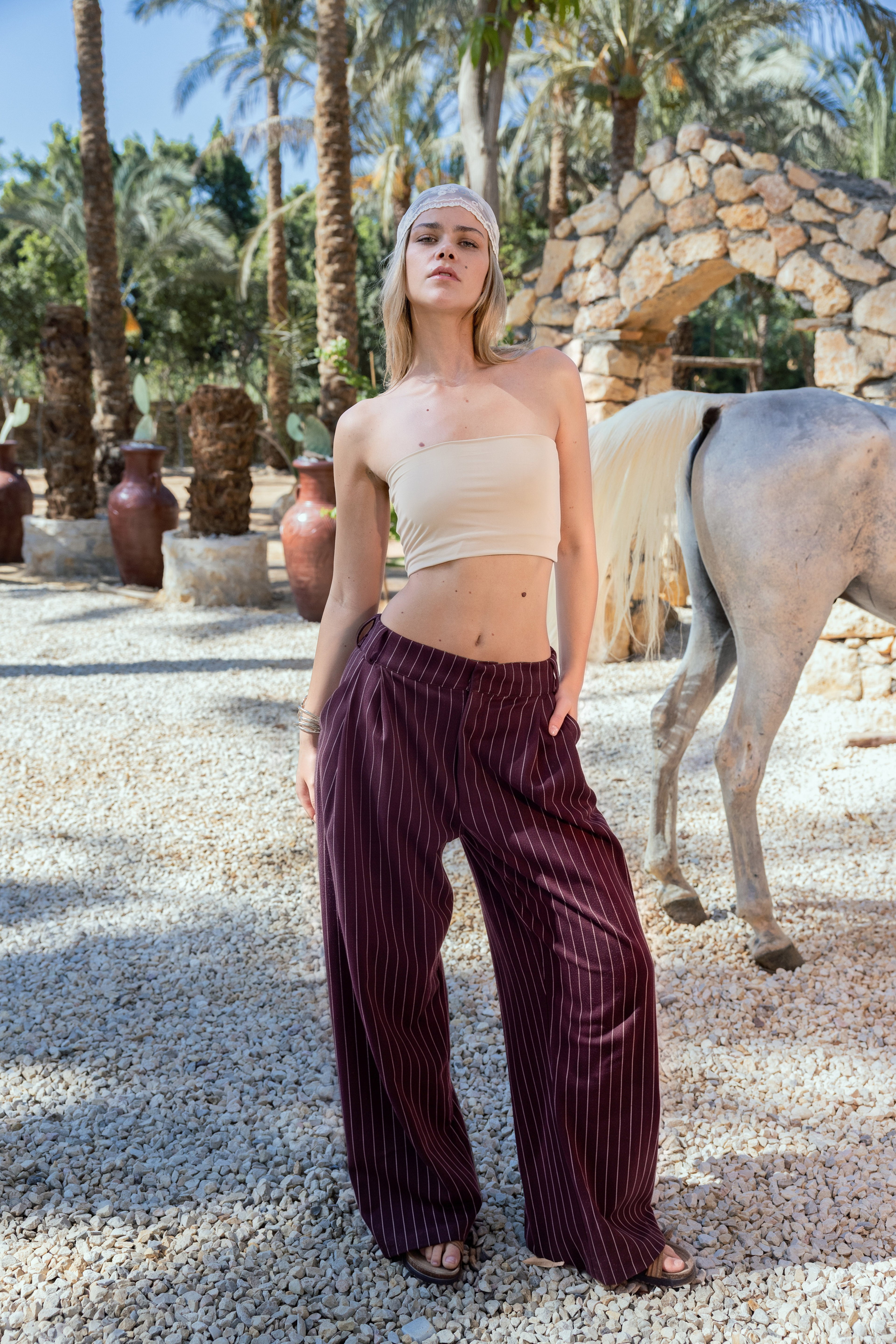 Tailored Stripe - RUBY WINE
