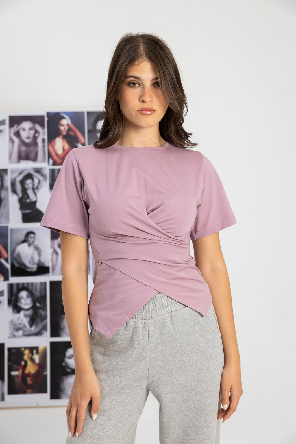 Dusty rose T-SHIRT