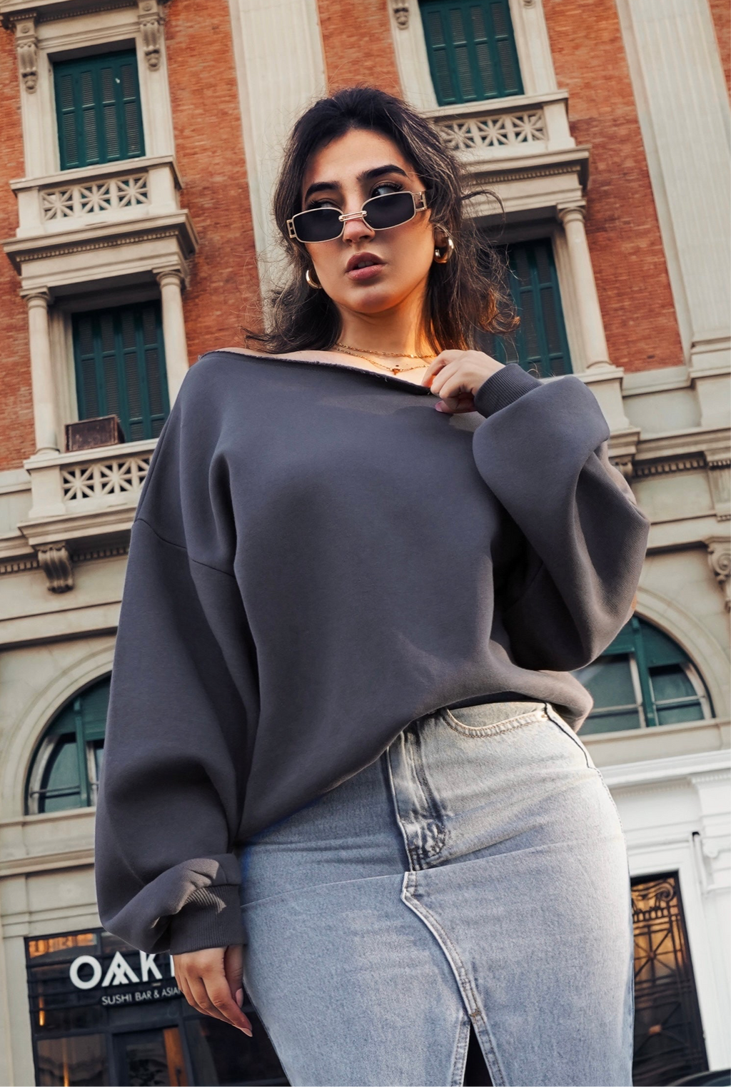 Luxe Duo Hoodie Boat-neck & Scoodie scarf