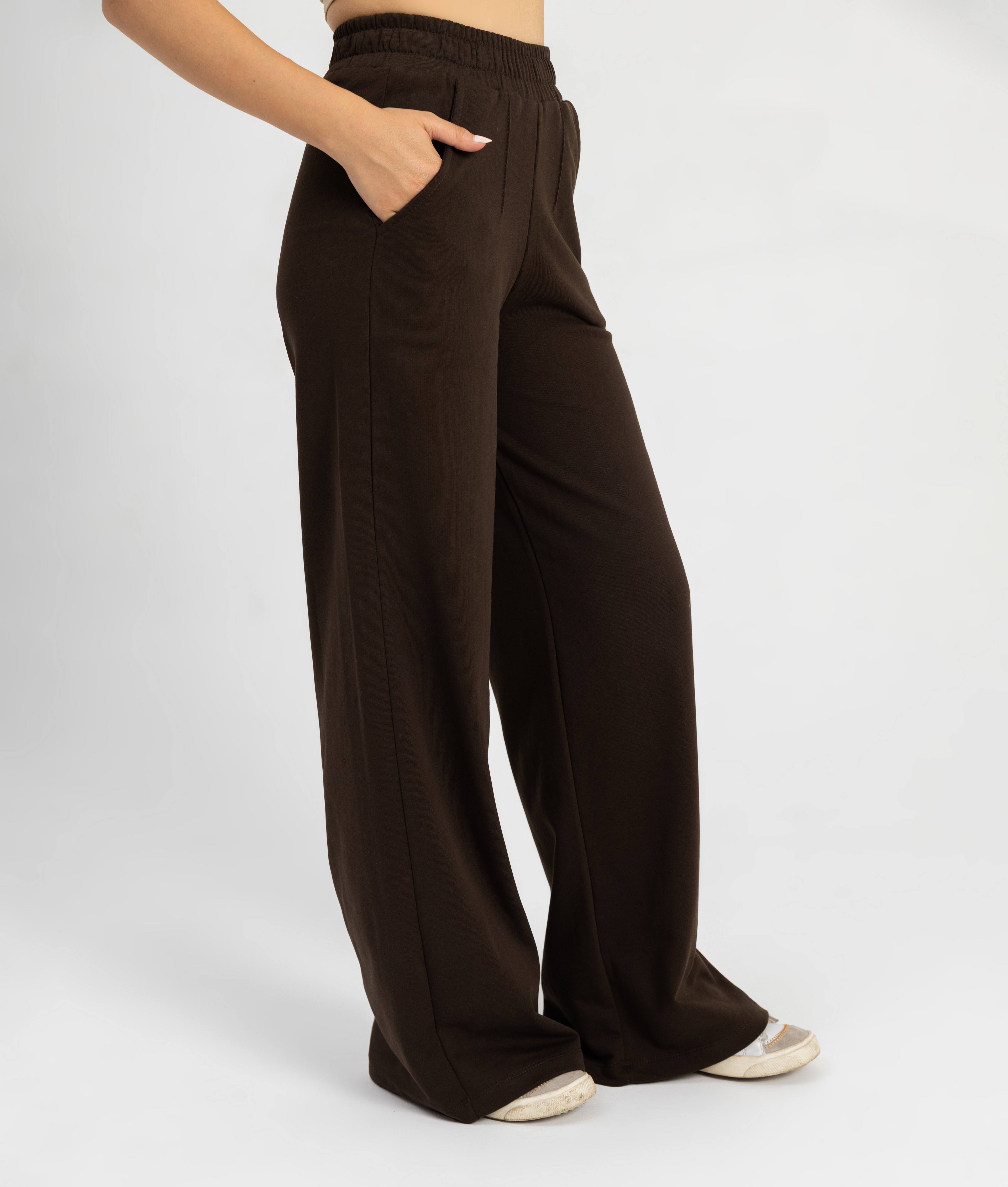 Cocoa High-waist Pintuck pant