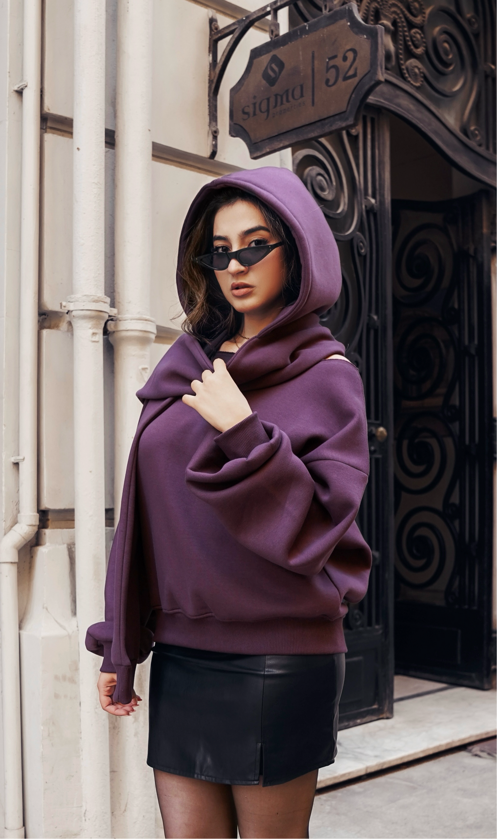 Luxe Duo Hoodie Boat-neck & Scoodie scarf