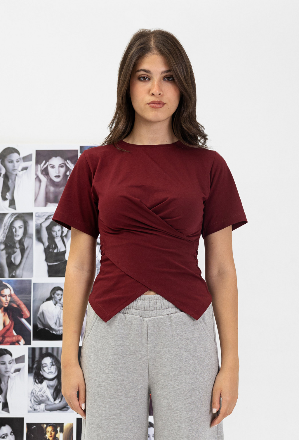 Burgundy T-SHIRT