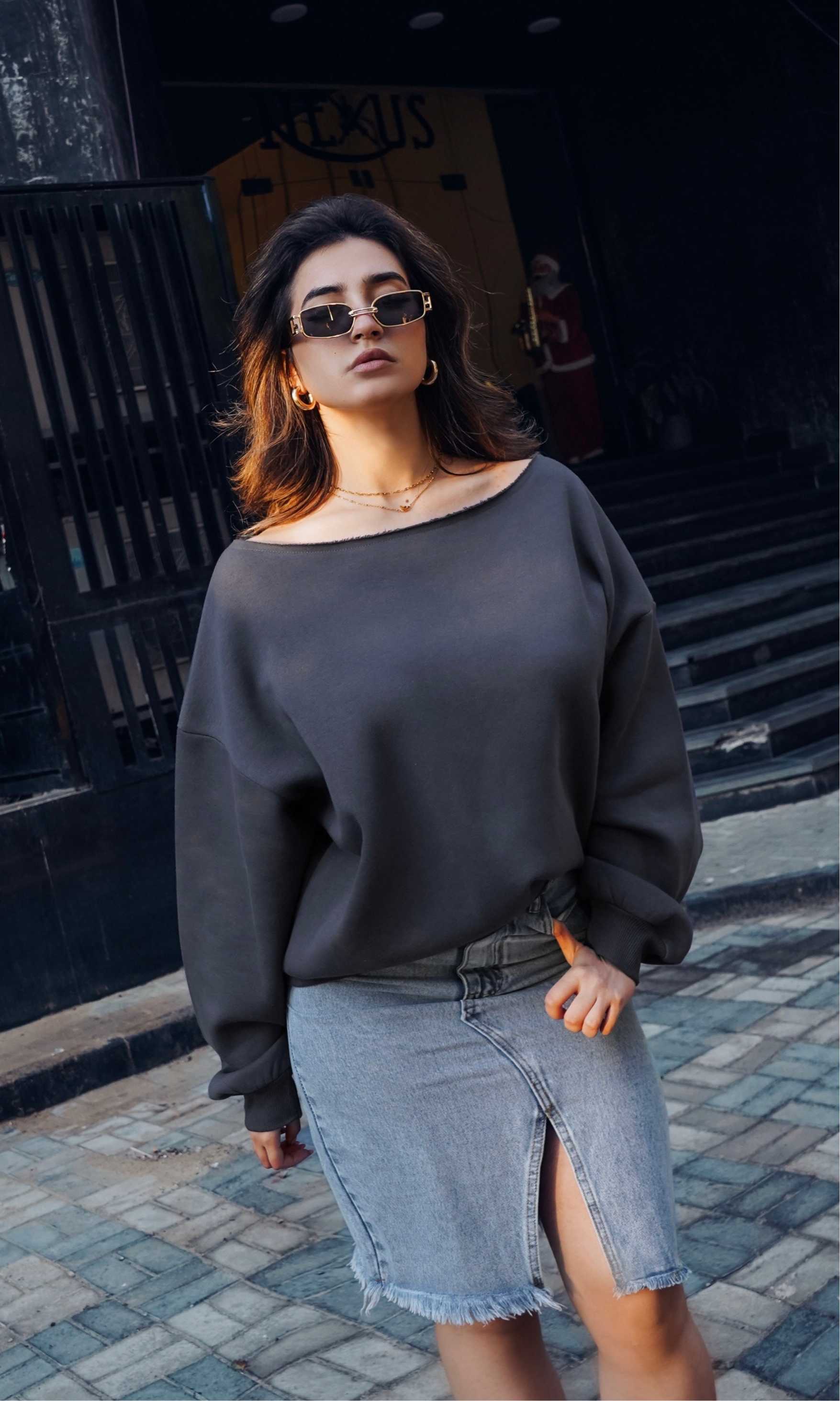 Luxe Duo Hoodie Boat-neck & Scoodie scarf