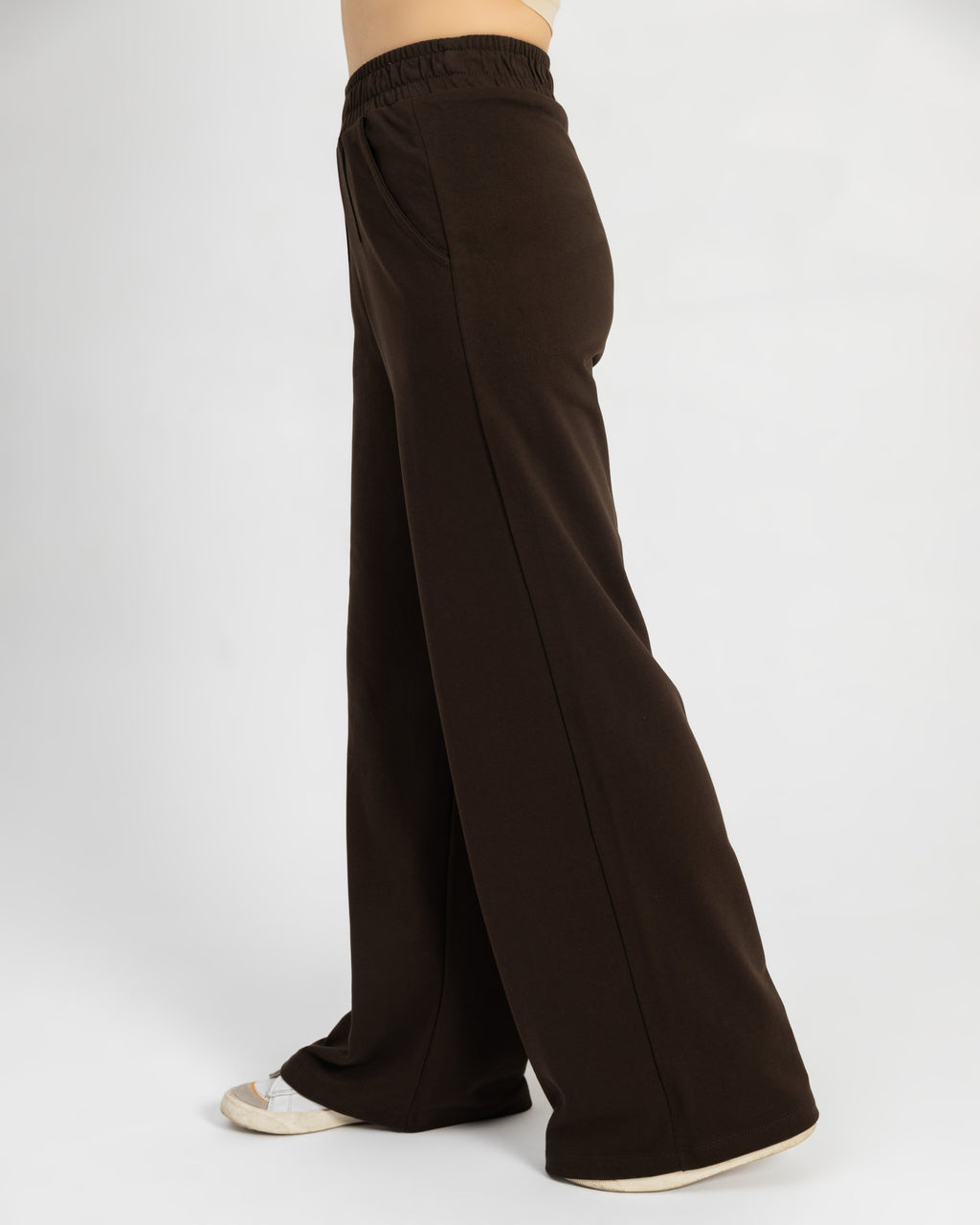 Cocoa High-waist Pintuck pant