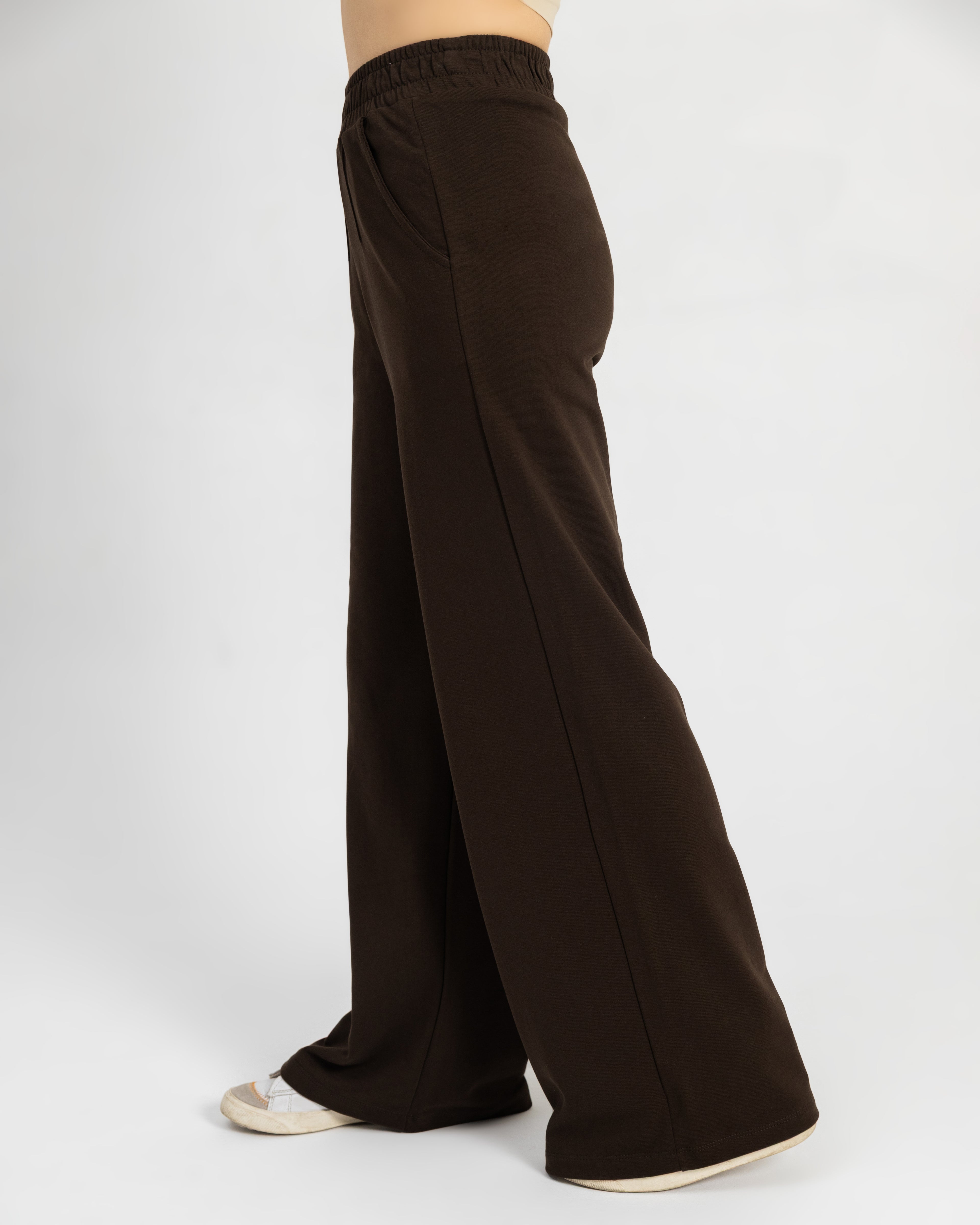 Cocoa High-waist Pintuck pant