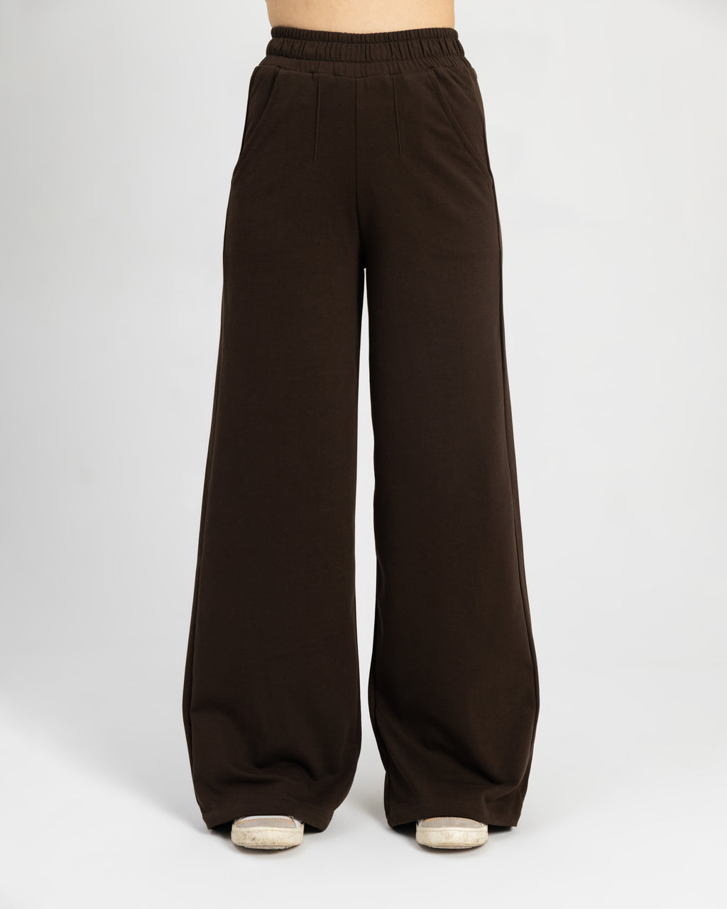 Cocoa High-waist Pintuck pant