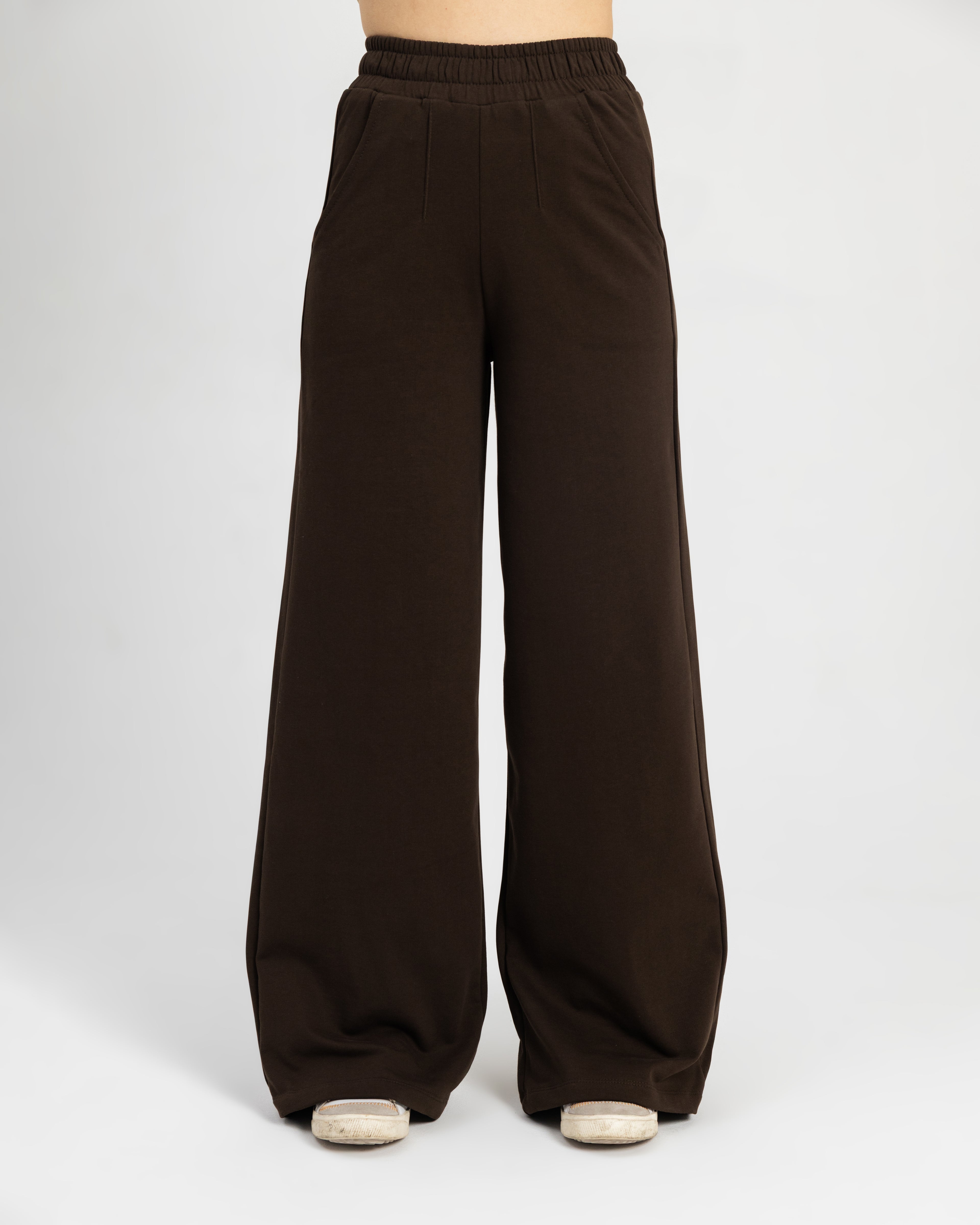 Cocoa High-waist Pintuck pant