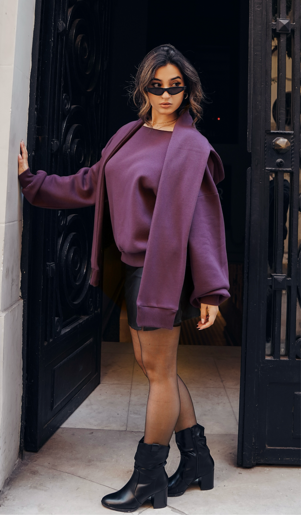 Luxe Duo Hoodie Boat-neck & Scoodie scarf