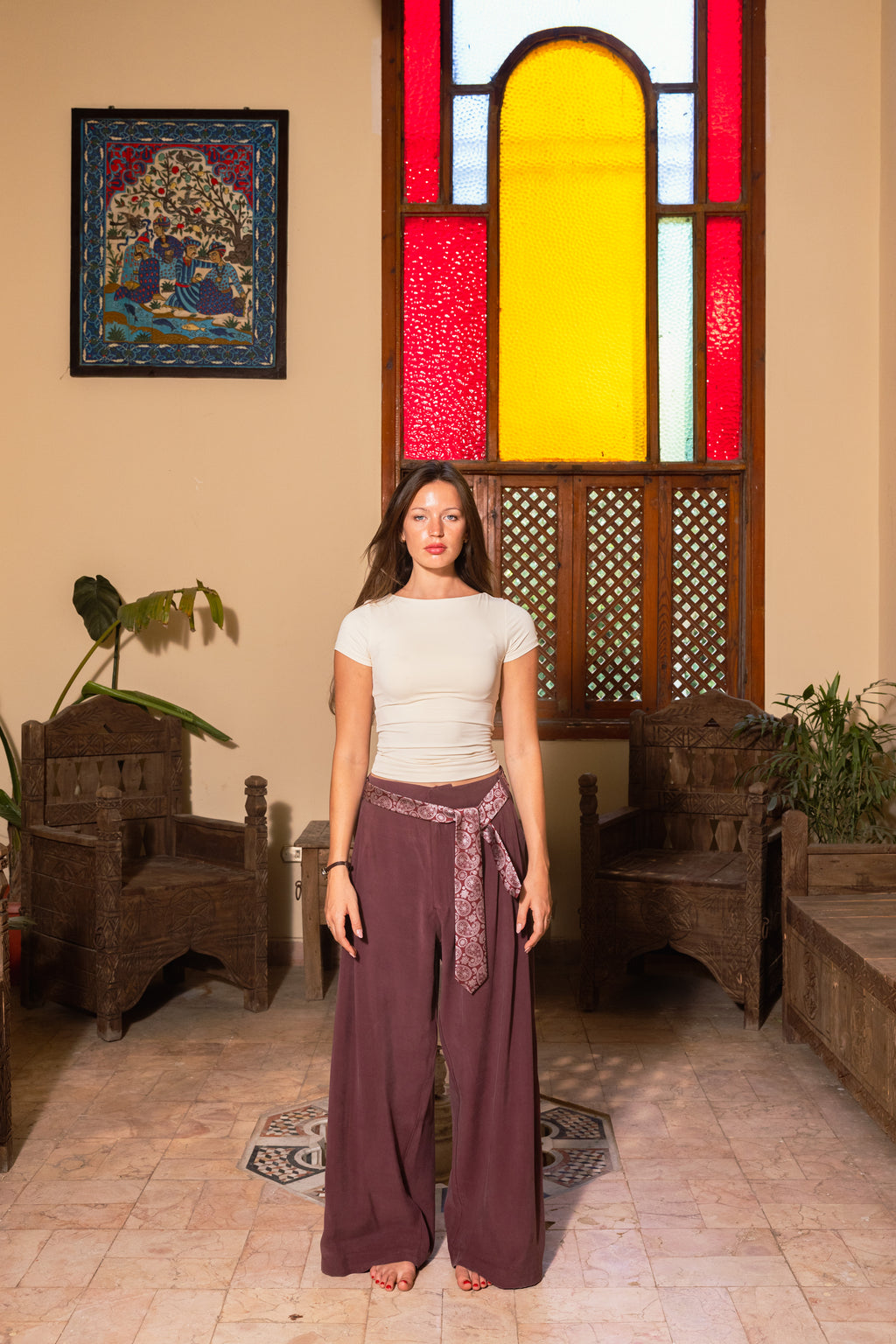 Tailored Tencel - Ruby Wine