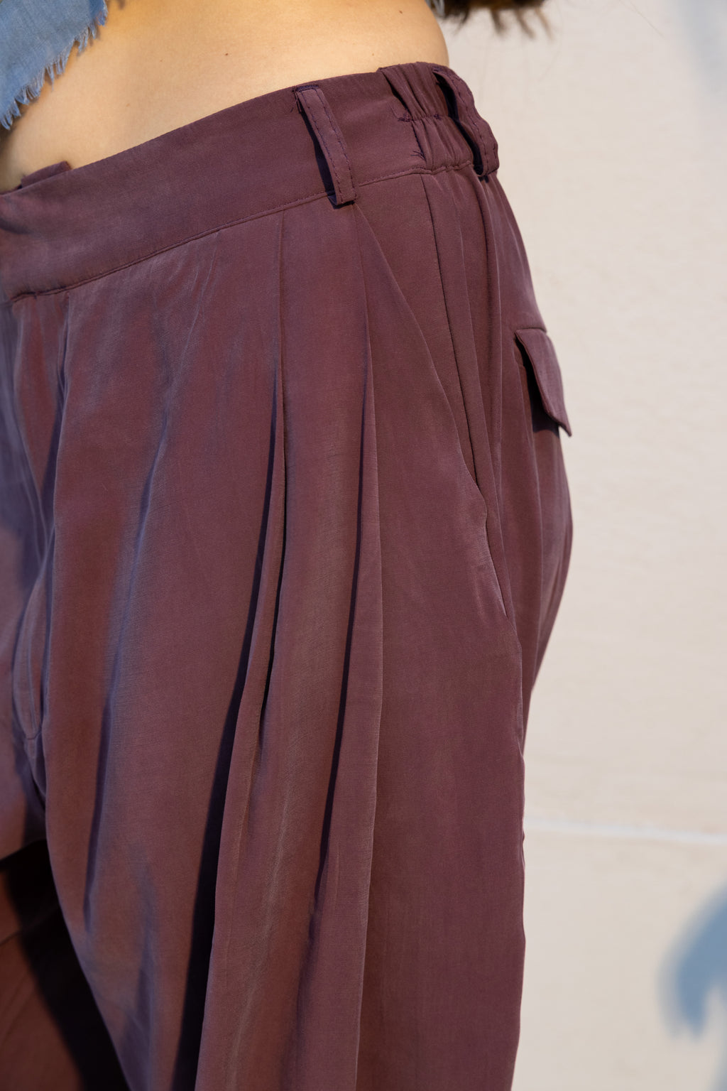 Tailored Tencel - Ruby Wine