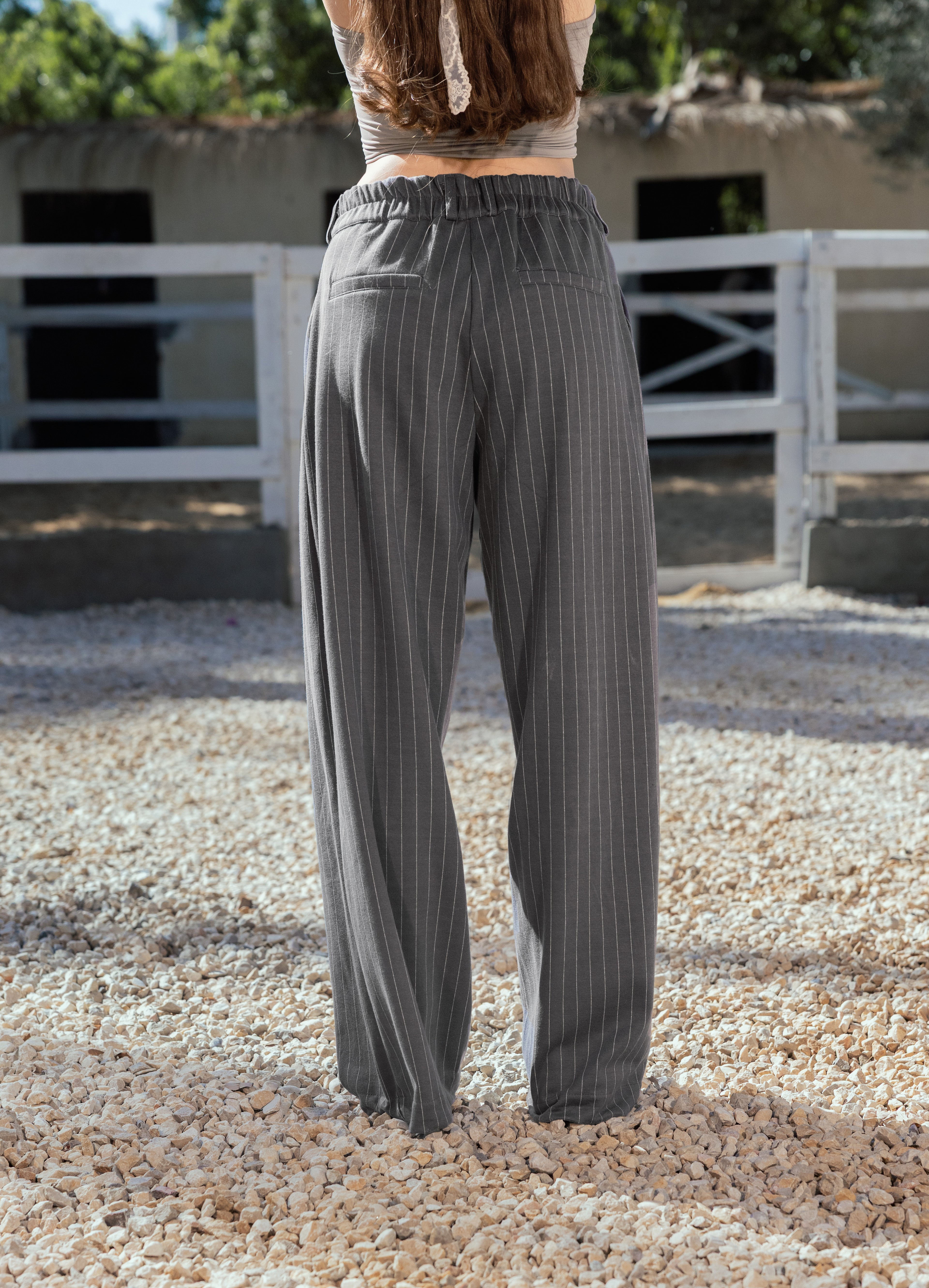 Tailored Stripe Jacquard - Graphite